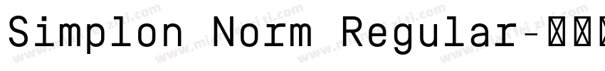 Simplon Norm Regular字体转换